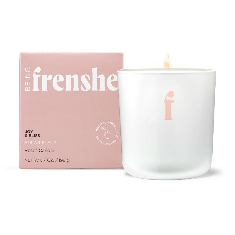 Being Frenshe Coconut &#38; Soy Wax Reset Candle with Essential Oils - Solar Fleur - 7oz, 1 of 12