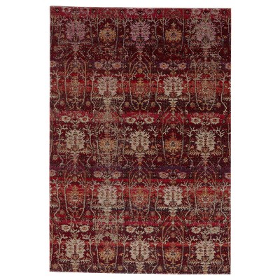 Genesee Indoor/Outdoor Trellis Area Rug Red/Beige - Jaipur Living