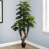TopComfy Artificial Trees 83in Artificial Monstera Tree Large Fake Monstera Tree Potted Monstera Tree for Floor Decor, Green, 43.25"*43.25"*82.75" - 3 of 4