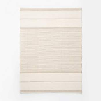 7'x10' Marina Striped Wool/Cotton Area Rug Cream - Threshold™ designed with Studio McGee