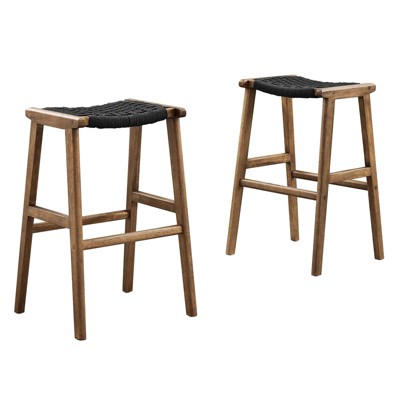 Modway Saorise Wood Bar Stool - Set of 2