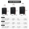 Luggage 3 Piece Set Suitcase Hardside Carry-On Luggage With Spinner Wheels TSA Lock Smooth Rolling Wheels - 3 of 4