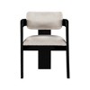 Meridian Furniture,Sacha Linen Textured Fabric Dining Chair, Set of 2 - 3 of 4