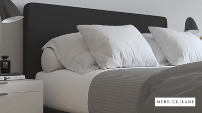 Elegant Black Queen Tufted Upholstered Platform Bed with Slats