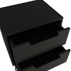 NicBex Nightstand with 2 Drawers and Handles Modern Wide End Table with Hairpin Legs for Bedroom,Living Room - 4 of 4