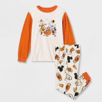 Boys' Mickey Mouse & Friends Halloween Pajama Set - Orange