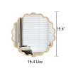CAVINAS Wave Wall Mirror,HD Anti-Fog Bathroom Mirror with Wood Frame,Multi-Scene Vanity Mirror for Living Room, Bedroom,Entrance - 4 of 4