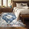 Lahome Boho Traditional 5'x7' Area Rugs Ultra-Thin Soft Washable Rugs for Living Room Non-Shed Print Indoor Carpet for Bedroom Playroom Nursery - 2 of 4