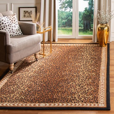 Chelsea Black and Brown Hand-Hooked Wool Area Rug