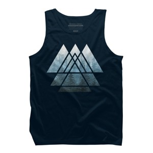 Men's Design By Humans Misty Forest Sacred Geometry By Maryedenoa Tank Top - 1 of 3