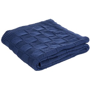Racer Throw Blanket - Marine Blue - 50" X 60" - Safavieh. - 1 of 3