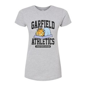 Women's - Garfield - Athletics Couch Potato Division Fitted Graphic T-Shirt - 1 of 3