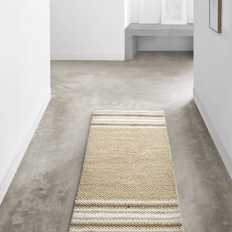 Home Aiden Jacquard Chenille Noodle Bath Rug Taupe - VCNY, 3 of 6