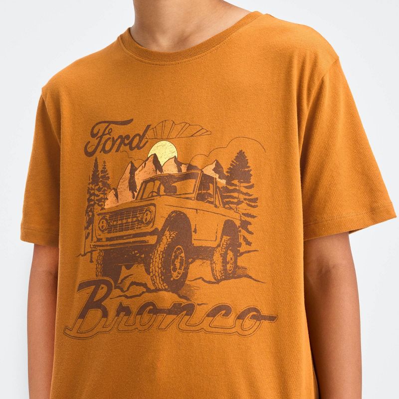 Boys' Bronco Short Sleeve Graphic T-Shirt - art class™ Brown, 3 of 5