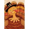 Thanksgiving Turkey House Flag Tom Holiday Pilgrim Hat 28" x 40" Briarwood Lane - 3 of 4