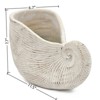 VisioGear Sand and Cement Conch Shell Planter with Textured Beige Finish, Modern Design for Indoor and Outdoor Spaces, Beige, 11.5"*6.7"*7.7" - 3 of 4