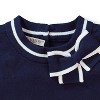 Hope & Henry Girls' Milano Tipped Short Sleeve Sweater, Infant - 2 of 4