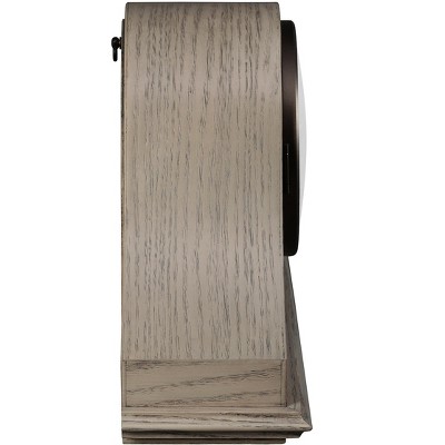 Lakeside Contemporary Beige Oak Wood Westminster Mantel Clock