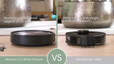 Connected Avoidance - Robot : Irobot Target With Obstacle Self-emptying J7+ - Wi-fi Vacuum 7550 Roomba Black
