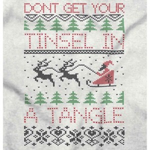 Ugly Christmas Tinsel in a Tangle Sweatshirt for Men or Women Brisco Brands - 1 of 4