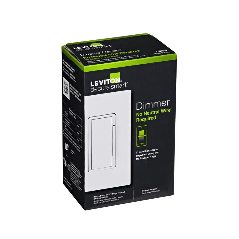 Leviton Decora White WiFi Smart Dimmer Switch 1 pk, 4 of 5