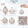 Angel Sar 16-Piece Shatterproof Christmas Ball Ornaments Set, Hand-Painted Shatterproof Plastic Ornaments in 8 Colors for Christmas Tree, Champagne - 3 of 4