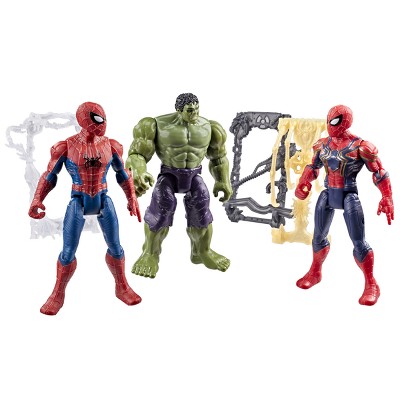 Детские фигурки Spider-Man Marvel Spider-Man: Brand New Day ActionVerse Spider-Man, Hulk, and Iron Spider — фото 4