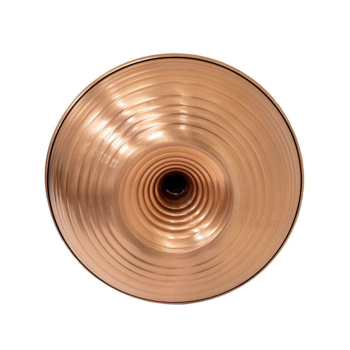 Achla Designs 14" Stylish Brass Hanging Droplet Birdbath Feeder - Copper - thumbnail 3