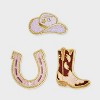Horseshoe Cowboy Hat and Boot Patch Set 3pc - Universal Thread™ Multicolor - 2 of 2