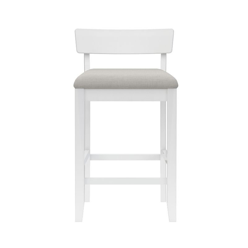 Warren Wood and Upholstered Counter Height Stool Sea White - Hillsdale Furniture, 6 of 14