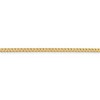 Black Bow Jewelry 14k Yellow Gold 2.3mm Solid Beveled Curb Chain Anklet - 2 of 4