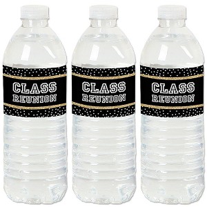 Big Dot of Happiness Reunited - School Class Reunion Party Water Bottle Sticker Labels - Set of 20 - 1 of 4