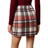 Women's Plaid Mini Skirt - High Waist Bodycon Pencil & A-Line Skirt for Fall/Winter 2025 - 3 of 4