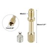 Unique Bargains Brass Wheel Tire Valve Extender Stem Extension Inflation Stright Pole 4 Pcs - 2 of 4