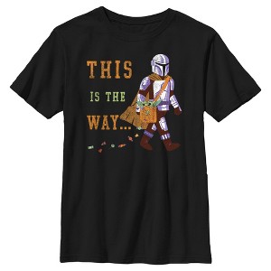 Boy's Star Wars The Mandalorian Halloween This is the Way Treats T-Shirt - 1 of 4