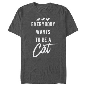 Men's Aristocats Everybody Wants To Be a Cat T-Shirt - 1 of 4