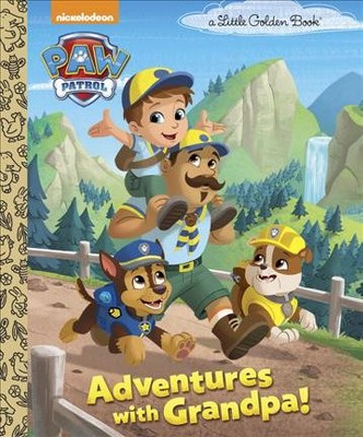 Adventures with Grandpa! (Paw Patrol) - (Little Golden Book) by  Golden Books (Hardcover)