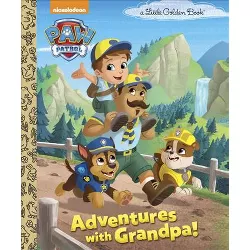 Adventures with Grandpa! (Paw Patrol) - (Little Golden Book) by  Golden Books (Hardcover)