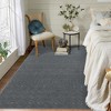 Area Rug Moroccan Geometric Rug Shag Rug High-Low Pile Indoor Carpet, 10'x13' Dark Gray - 3 of 4