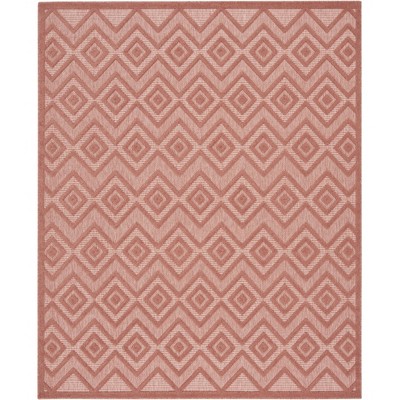 Nourison Versatile Solid Diamond Indoor Outdoor Flatweave Area Rug