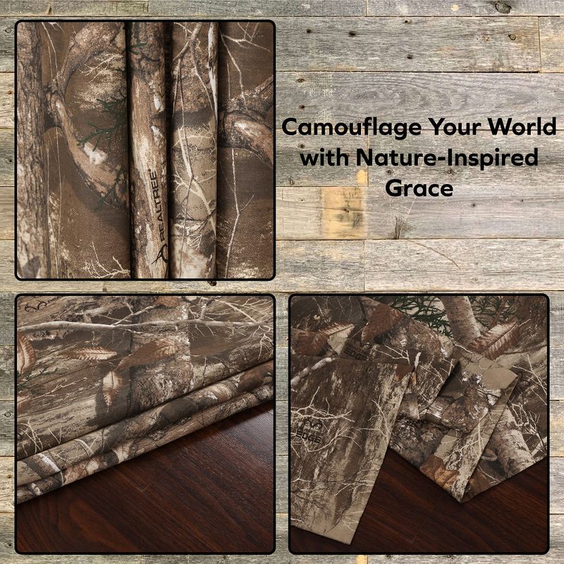 Realtree Edge Camouflage Rod Pocket Window Curtains - Camo Drapes in Forest and Rustic Theme, Perfect for Bedroom, Farmhouse, Cabin, and Kitchen, 4 of 7