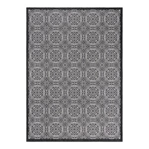 World Rug Gallery Transitional Floral Circles Textured Flat Weave Indoor/Outdoor Area Rug - 1 of 4