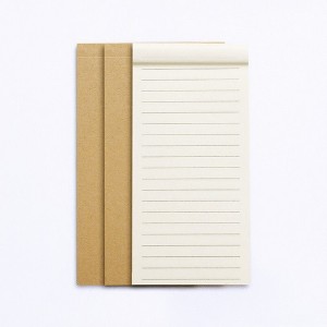Anna-Kaci 10-Piece Minimalist Notepad Set with Kraft Covers and Tear-Off Pages 50 Pages 5.5x2.7in - 1 of 3