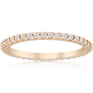 Pompeii3 1/3ct Diamond Eternity Ring Available in 14k White, Yellow or Rose Gold - 1 of 4