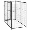 vidaXL Dog Kennel Black Powder-coated steel Large Durable Dog Kennel - 4 of 4