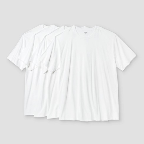 Men's Big & Tall Short Sleeve 4pk Crewneck T-shirt - Goodfellow & Co ...