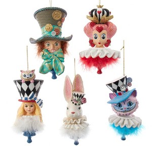 Kurt Adler 6.25-Inch Resin Hollywood Hats Ornament, 5-Piece Set - 1 of 4