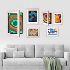 Dynamic Frames Art Display (2pk), Stores 50 Pcs of 12" x 18" Kids Artwork - Wooden 20.75" x 14.75" Frame - Front Opening, Hangs Vertical or Horizontal - 2 of 4