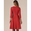 Allegra K Women's Vintage Sweetheart Neck 1950s Retro Cocktail A-Line Dresses - 4 of 4