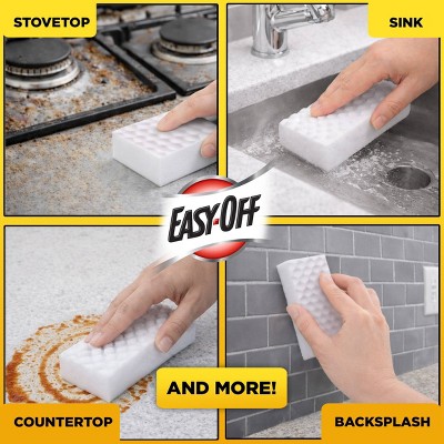Easy-Off Unscented Heavy Duty Eraser Sponge Appliance Cleaners - 3ct: Box, Stainless Steel, Oven, 9 of 16